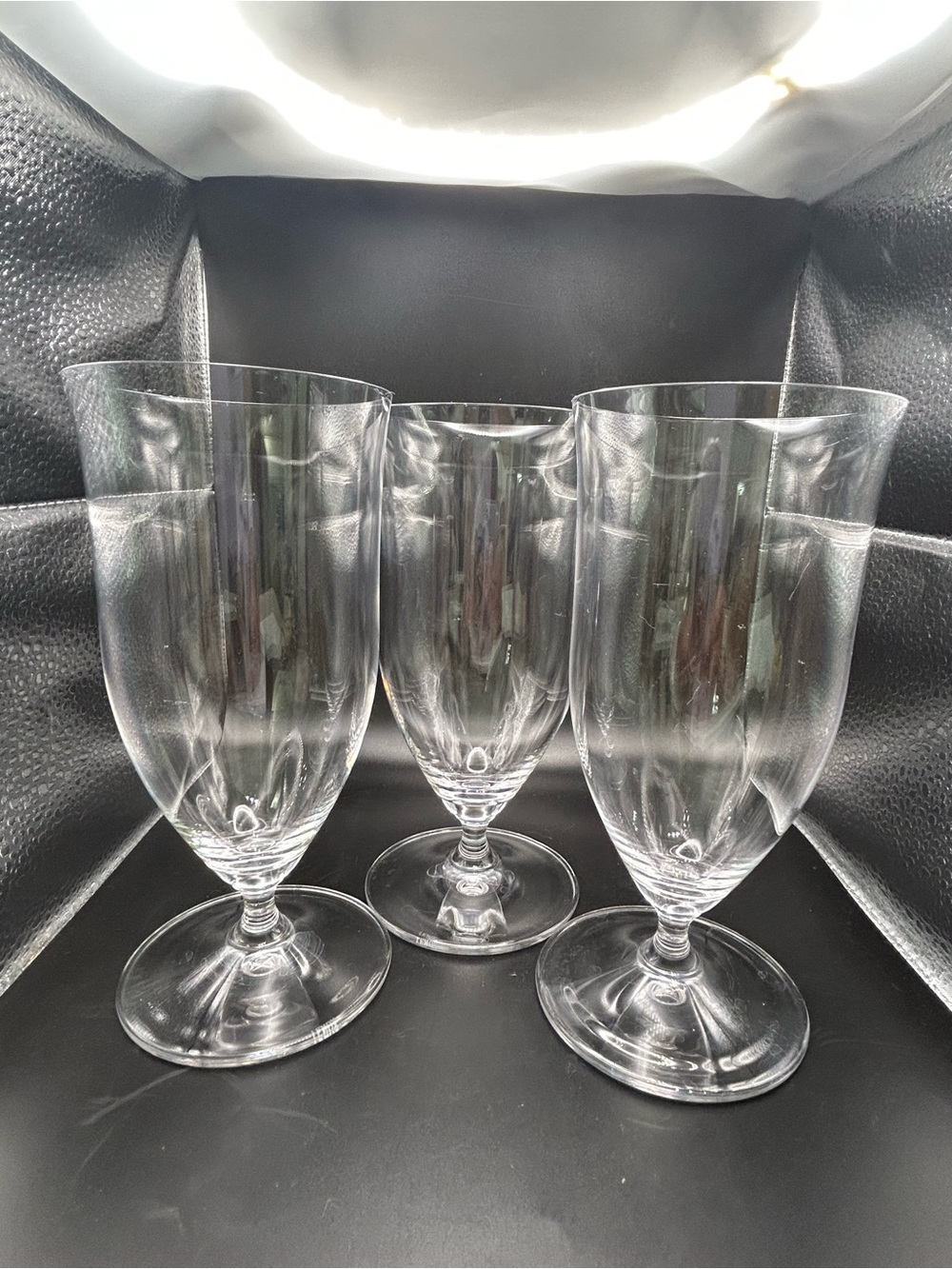 Lenox Tuscany Classics Crystal 19 Oz Iced Tea Glasses 7 1/4” Set of 3
